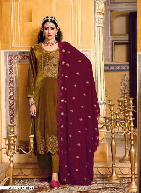 Moksha By Glossy 8901 To 8906 Salwar Suits Catalog